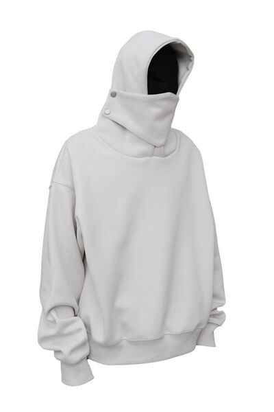 Men's Long Sleeve Hoodie with Mask - Damned Threads